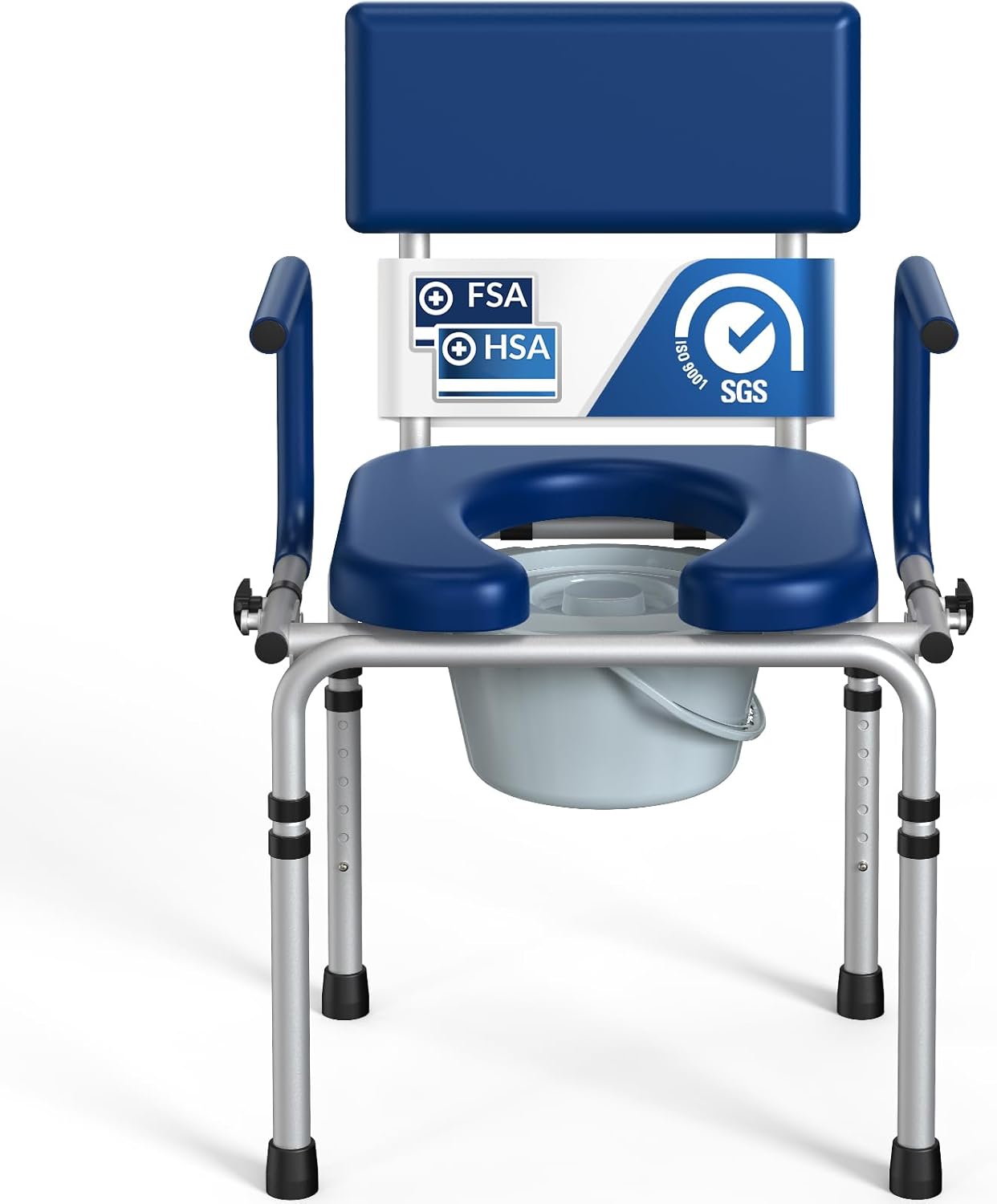 Drop Arm Bedside Commode