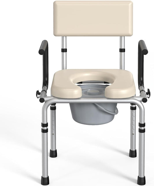 Drop Arm Bedside Commode