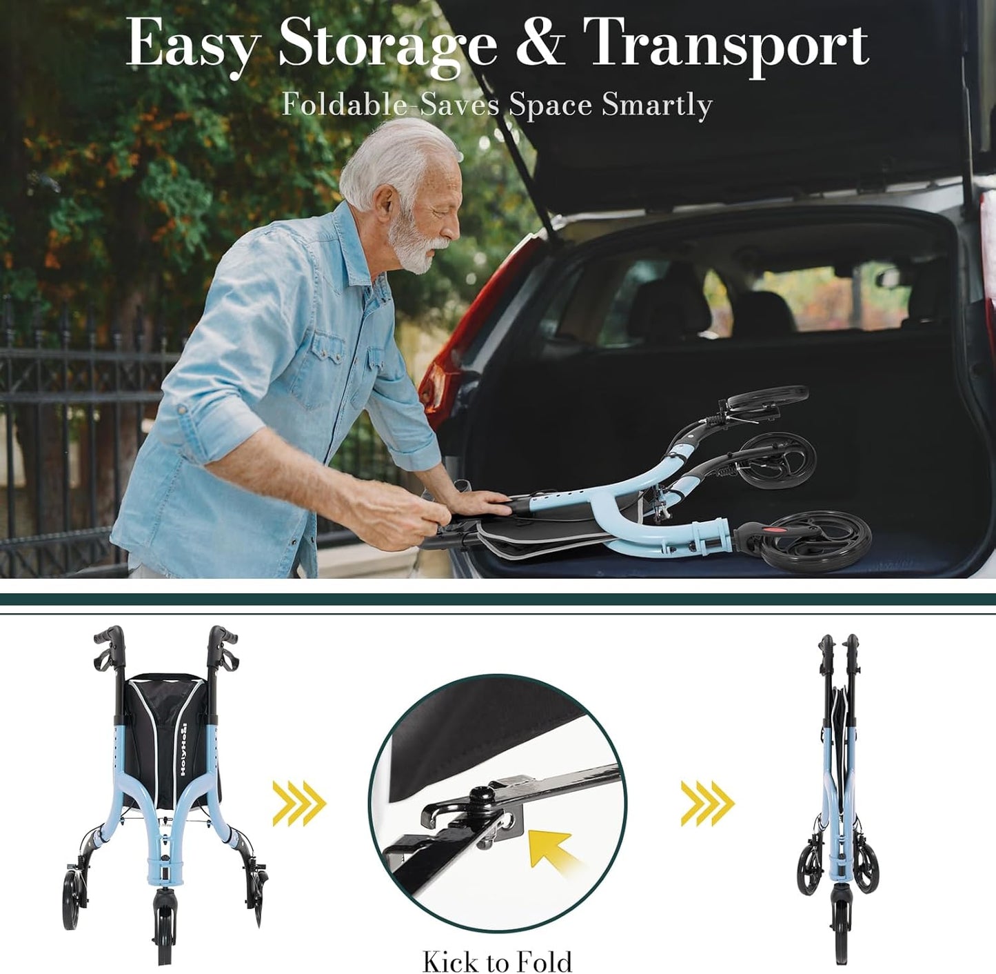 3 Wheel Walkers for Seniors