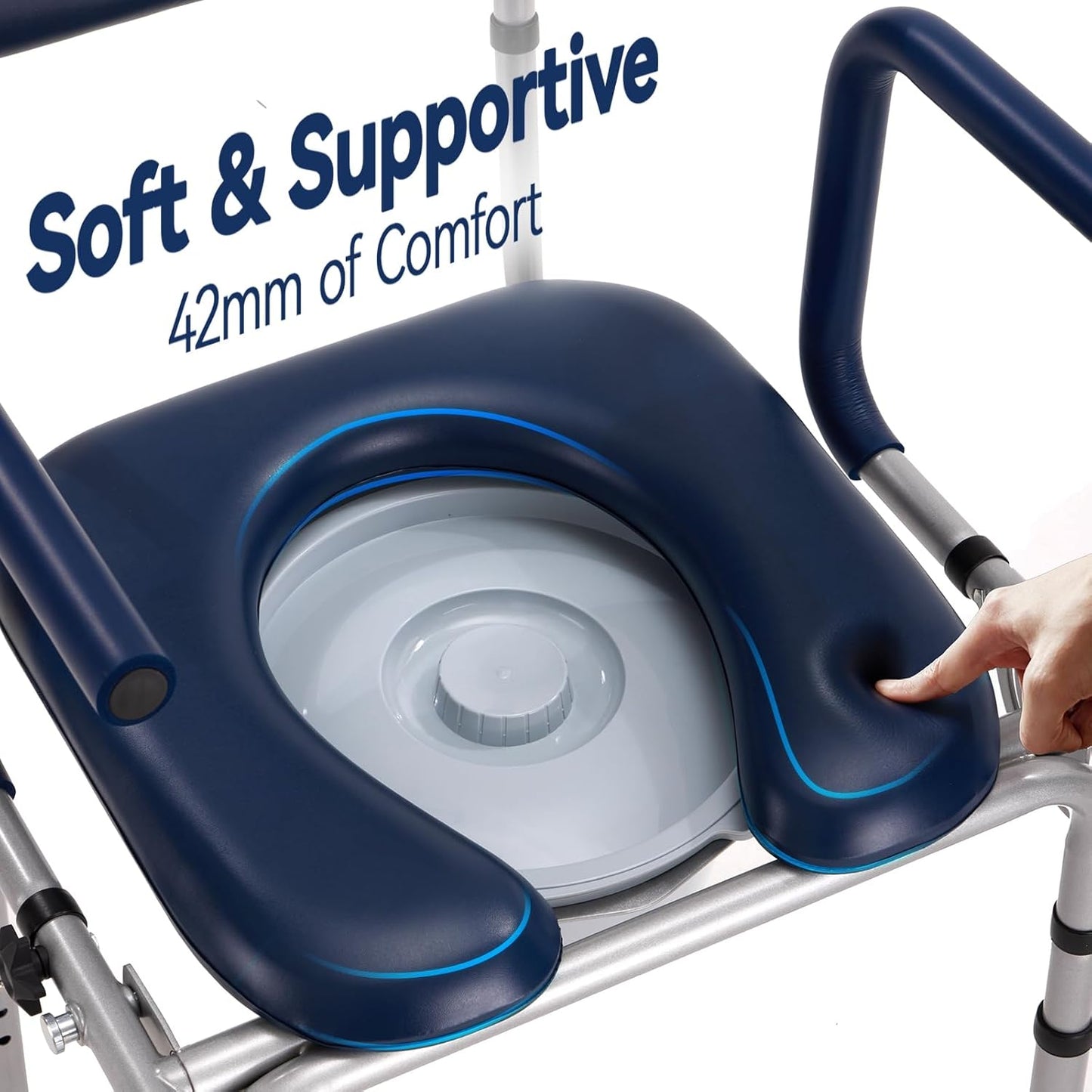 Drop Arm Bedside Commode