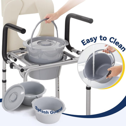 Drop Arm Bedside Commode