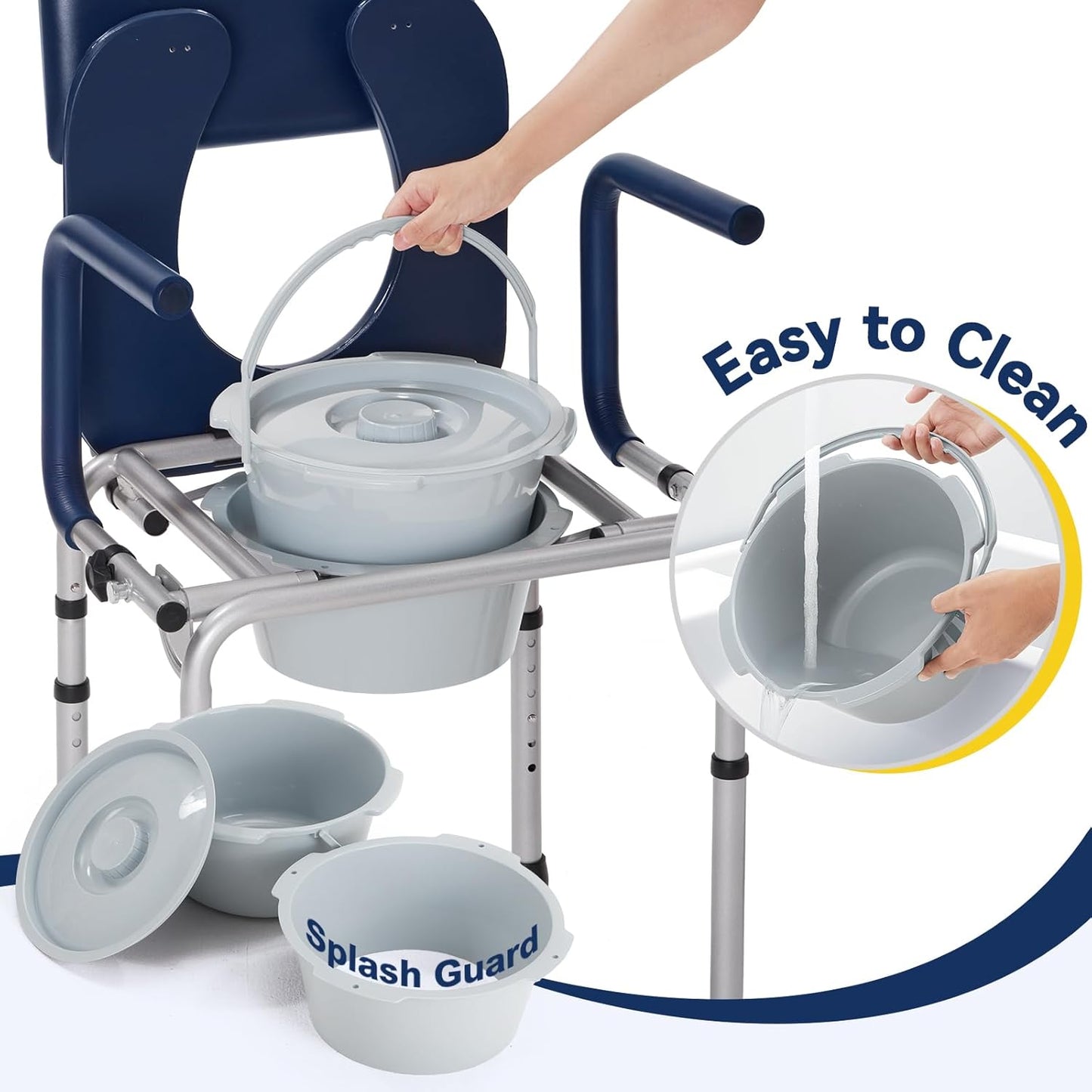 Drop Arm Bedside Commode