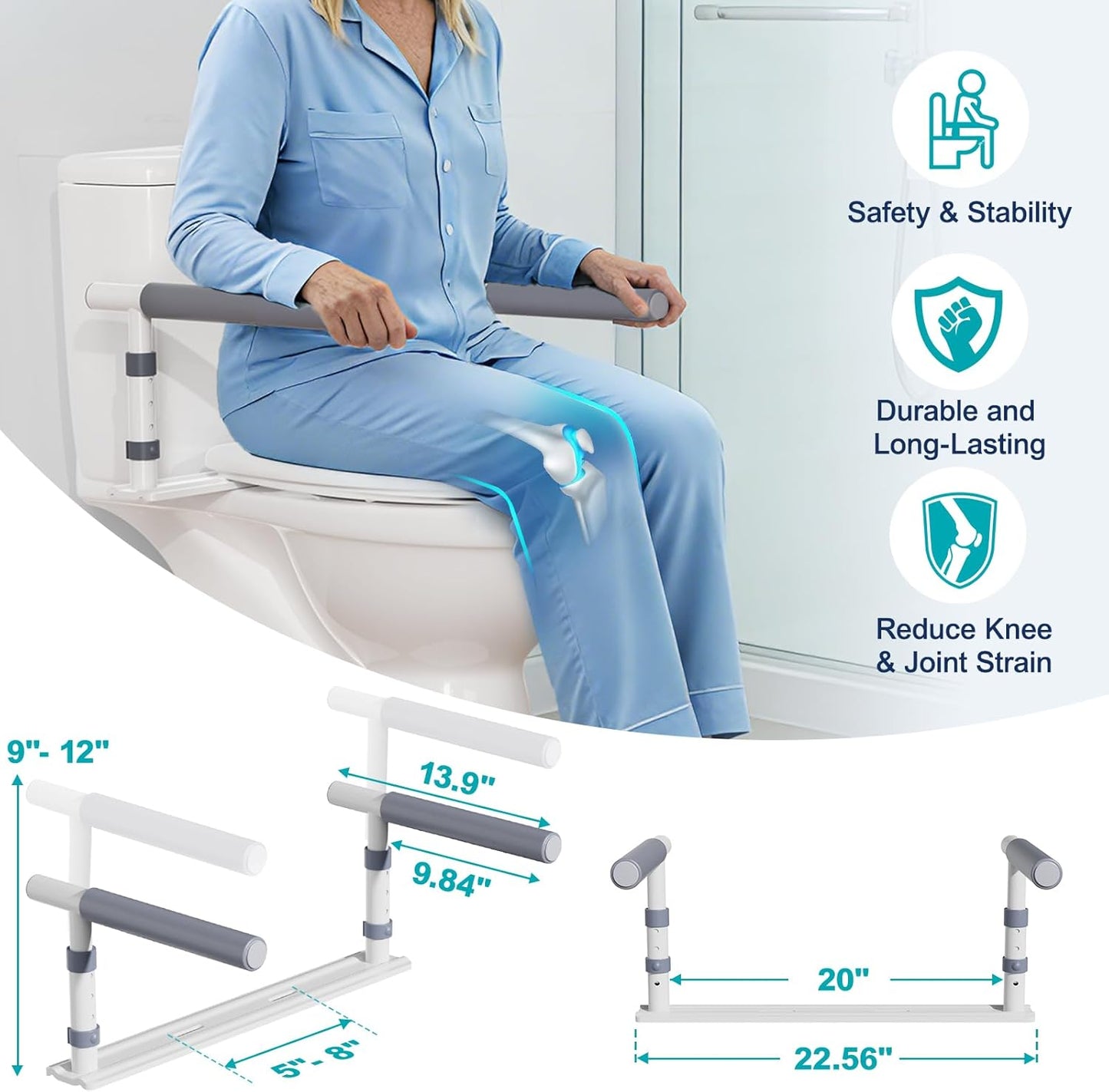 Toilet Safety Rails for Seniors