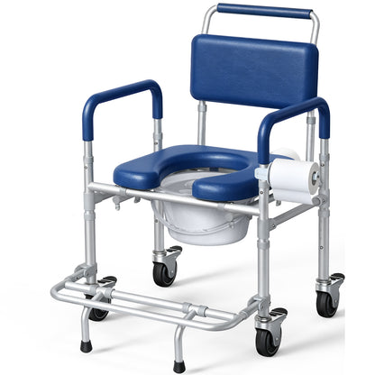 M83 Bedside Commode Wheelchair for Seniors, Potty Chair for Adults